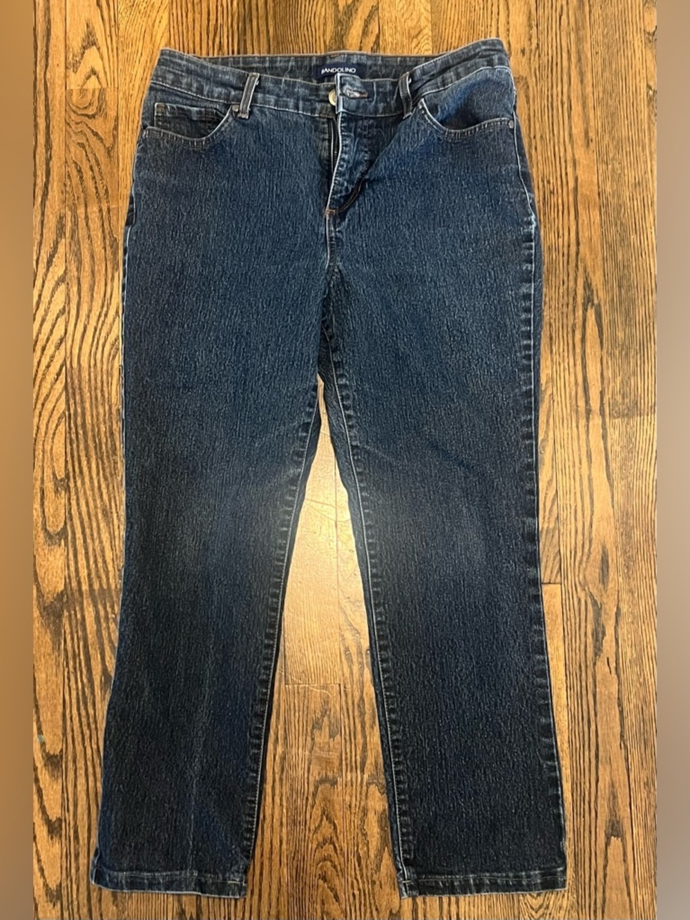 Bandolino Women's Mandie Slim Jeans - Dark Blue Wash